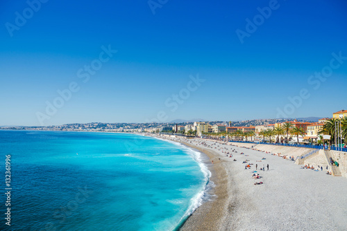 View of Nice, mediterranean resort, Cote d'Azur, France © Alexander Demyanenko