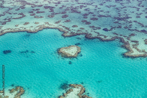 Canvastavla le coeur de la grande barrière de corail