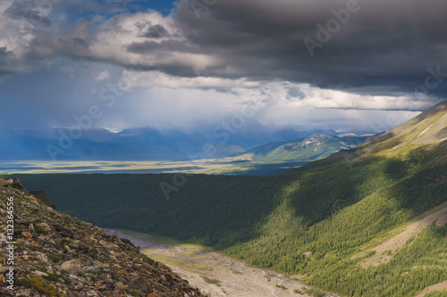 landscape with mountains. Republic Altay