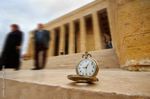 Turkey, Ankara, Ataturk's Mausoleum and time passes 09:05 photo