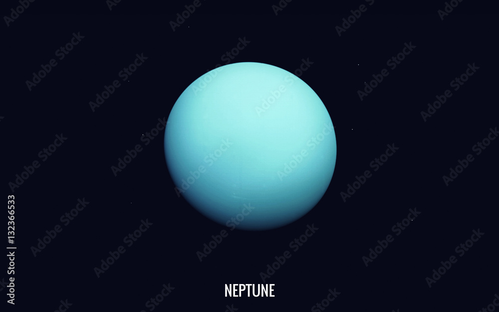 Neptune. Elements of this image furnished by NASA