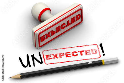 Принти на полотні Unexpected! Corrected seal impression