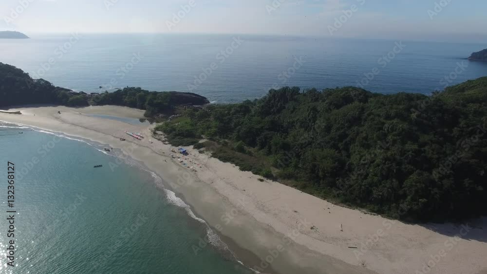 Aerial View of Paradise Island in Sao Sebastiao, Brazil Aerial View of Paradise Island in Sao Sebastiao, Brazil