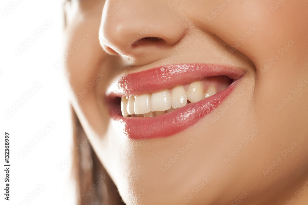 Fototapeta premium mouth and nose of beautiful young women