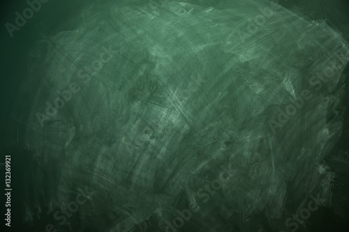 Blank green chalkboard