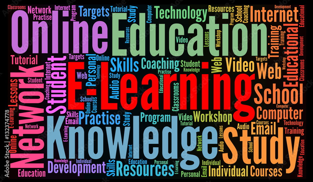 E-Learning word cloud concept E-Learning word cloud concept