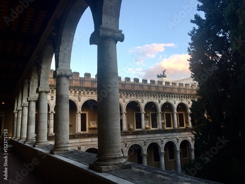 Roma, cortile interno di palazzo Vanezia