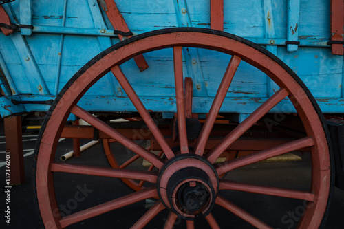Conestoga Wagon Wheel Close Up