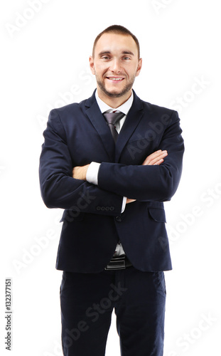 Young business coach with c...