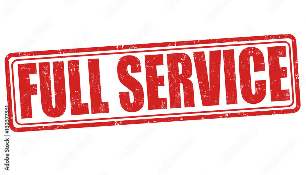 Full service sign or stamp Full service sign or stamp