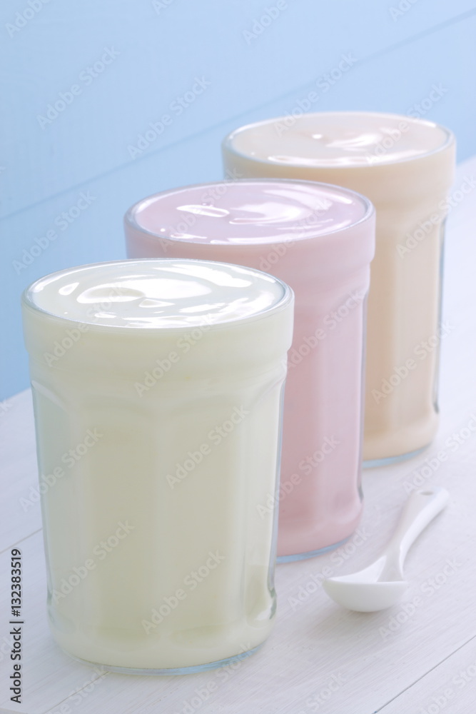 Fresh assorted yogurt Fresh assorted yogurt
