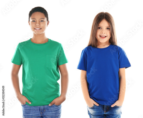 Children wearing different ...