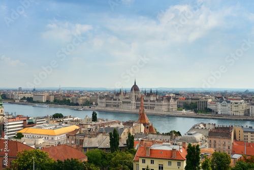 View of Danube River and Parliament Building