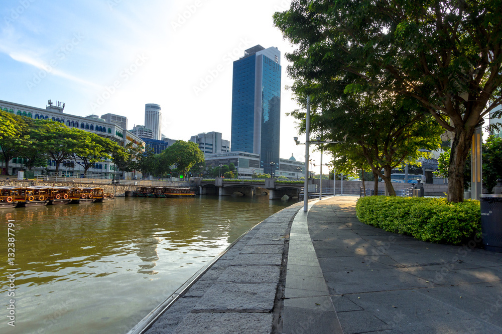 Fototapeta premium Singapore River Waterfront