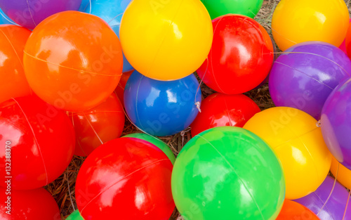 Colorful decorative plastic balls