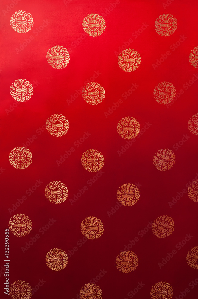 Oriental Chinese New Year pattern fabric texture background 