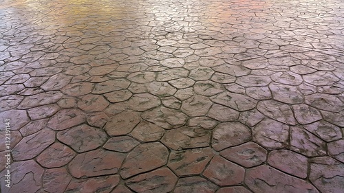 Brown stone floor texture design photo