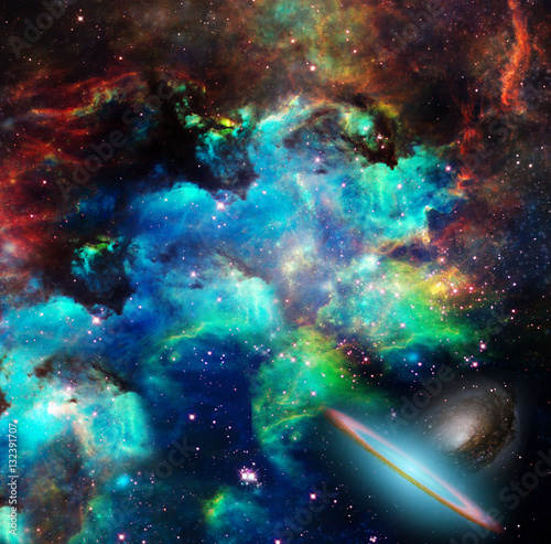 Fototapeta Naklejka Na Ścianę i Meble -  Colors of The Universe  Some elements provided courtesy of NASA
