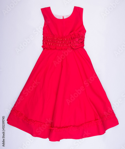 kids dress or girl dress on background.