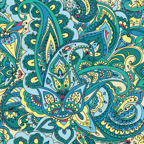 Paisley. Hand drawing.