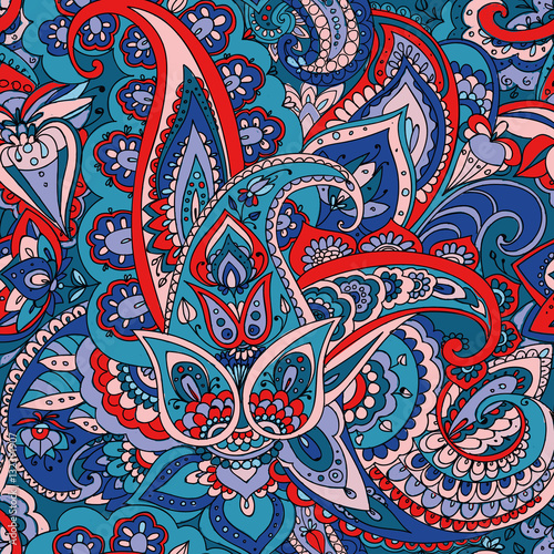 Paisley. Hand drawing.