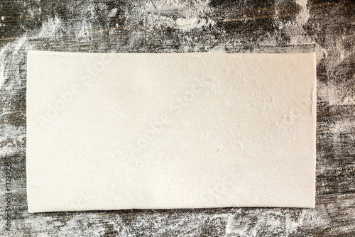 Schilderij op canvas frozen puff pastry