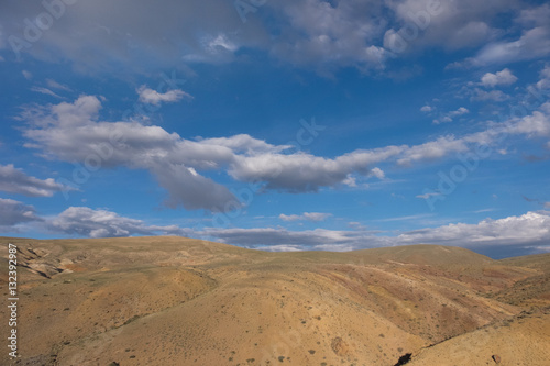 Mountains, the steppe and the sky