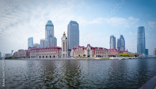 tianjin cityscape of jinwan plaza panorama © chungking