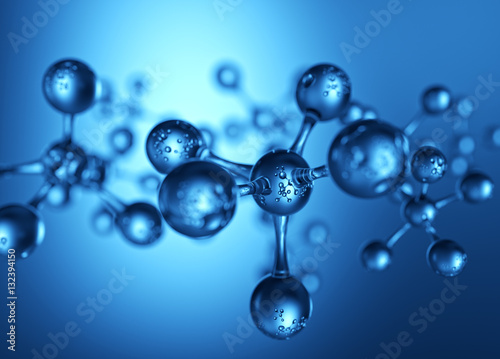 Abstract Atom molecule structure  photo