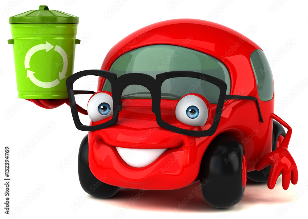 Fun car - 3D Illustration