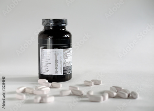 Vitamins and fish oil capsules sport nutrition