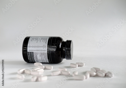 Vitamins and fish oil capsules sport nutrition