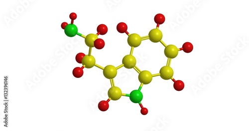 Molecular structure of tryptamine photo