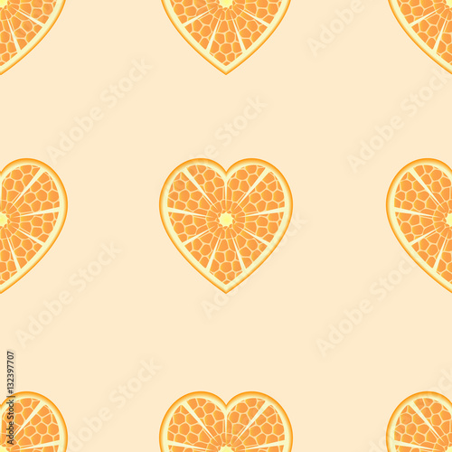 The pattern of Mandarin in the shape of a heart