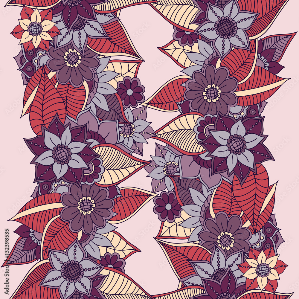 Zentangle abstract flowers. Doodle flower. Vector illustration