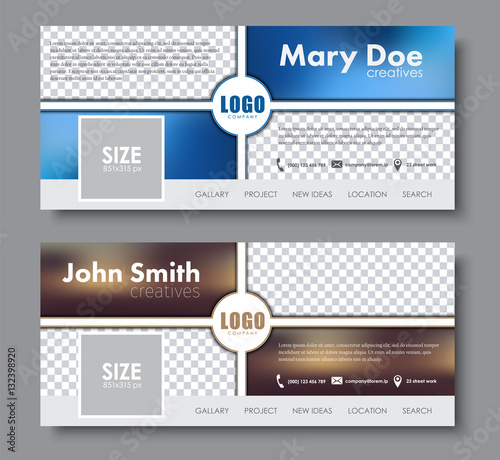 Banner design for the social network.