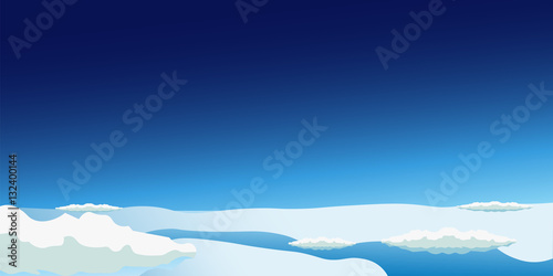 Stratosphere flat modern design. Space vector illustration.