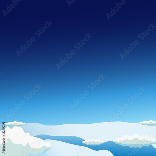 Stratosphere flat modern design. Space vector illustration.