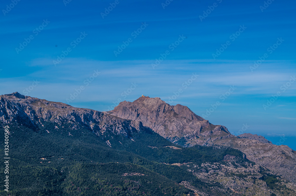 Summit of Puig Major in Tramuntana mountains, GR 221, Mallorca