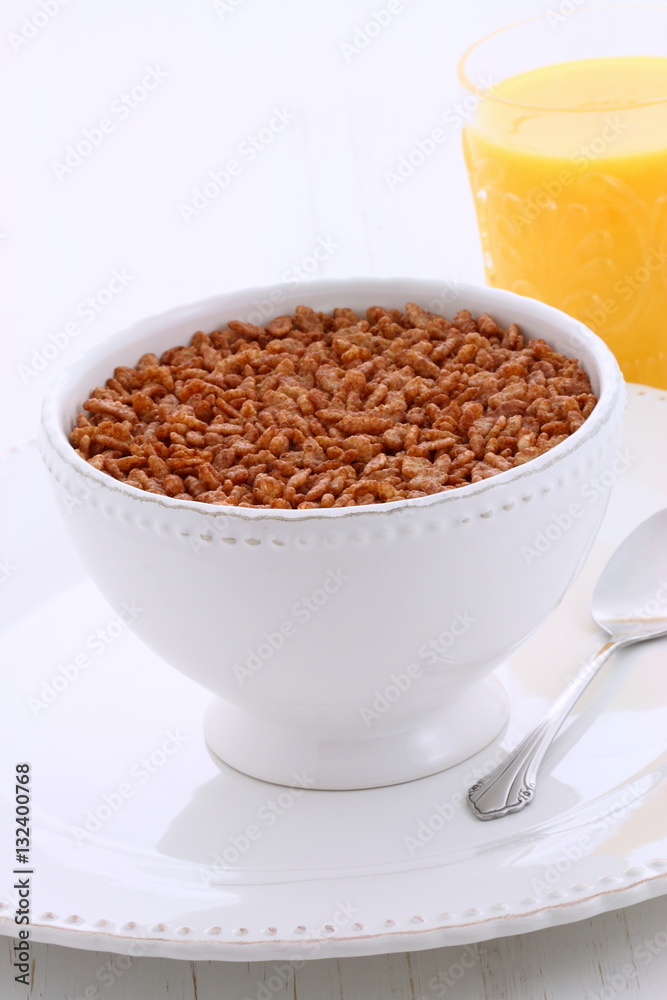 Delicious crisped rice chocolate cereal Delicious crisped rice chocolate cereal