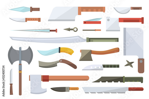 Knifes vector illustration.