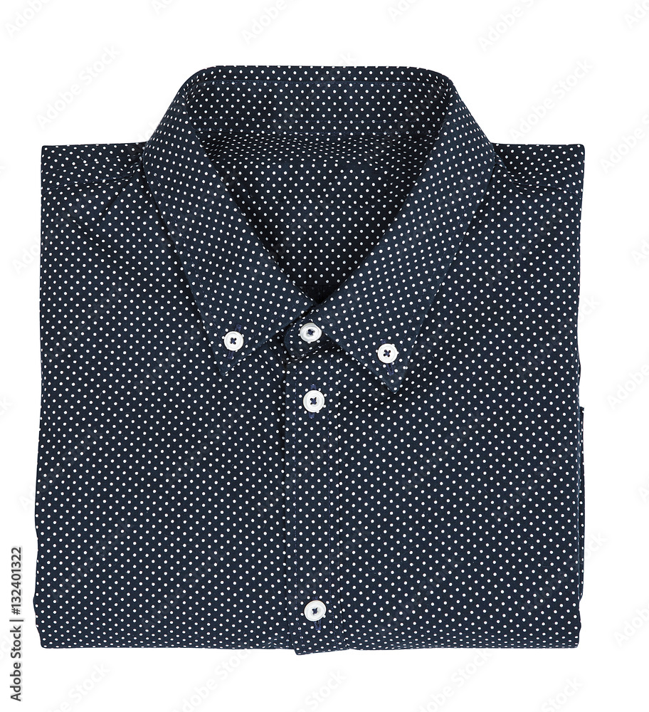 Folded shirt isolated on white.clipping path Folded shirt isolated on white.clipping path
