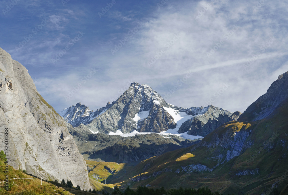 The Grossglockner, the highest mountain of Austria and the highest mountain in the Alps, Austria, Europe