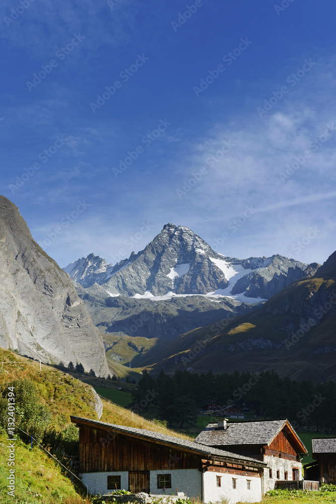 The Grossglockner, the highest mountain of Austria and the highest mountain in the Alps, Austria, Europe