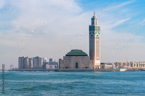 The Hassan II Mosque in Casablanca is the largest mosque in Morocco
 photo