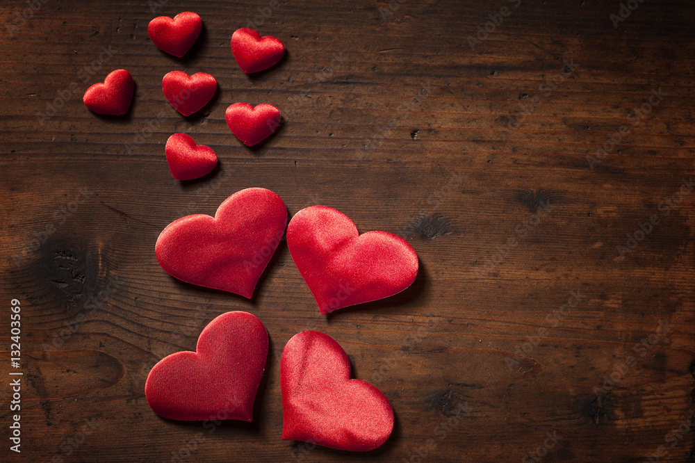 Fototapeta premium Red hearts