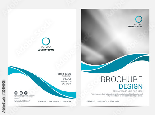 Brochure template flyer background for business design