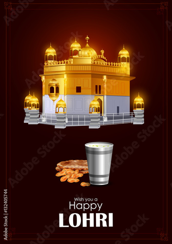 Happy Lohri festival of Punjab India background