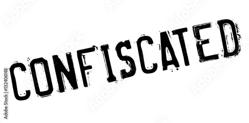 Confiscated rubber stamp. Grunge design with dust scratches. Effects can be easily removed for a clean, crisp look. Color is easily changed.
