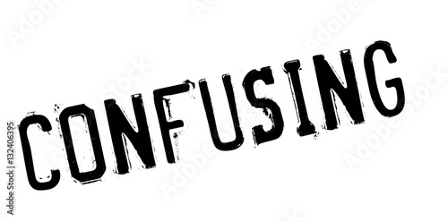 Confusing rubber stamp. Grunge design with dust scratches. Effects can be easily removed for a clean, crisp look. Color is easily changed.